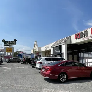 cars parked in a parking lot