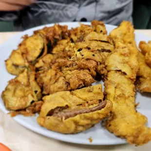 Lunch@Kim Chee II Restaurant; 1/6/2024. Dine-In.Hubby David ordered their (3) Combo, Meat Juhn,Fish Juhn &amp; Zucchini Juhn.Mahalo Kim Chee II