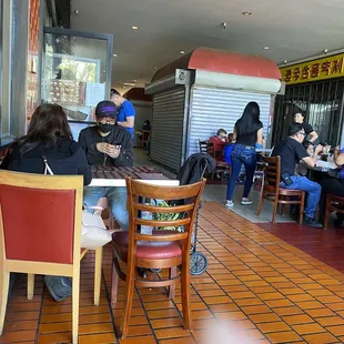 Outdoor seating only