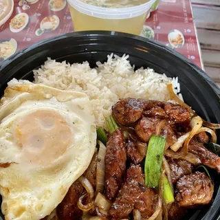 74. Pepper Diced Beef Steam Rice