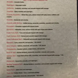 Sushi roll front