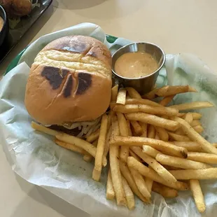 Smash Burger and Fries