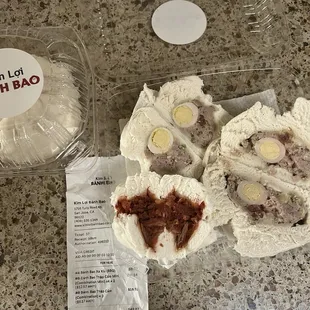 Mini Combination Bao, large Combination Bao &amp; BBQ Bao
