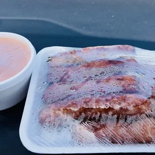 Nem nuong aka grilled pork yum! You can eat with noodles, rice, or by itself