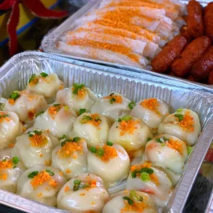 a variety of food items
