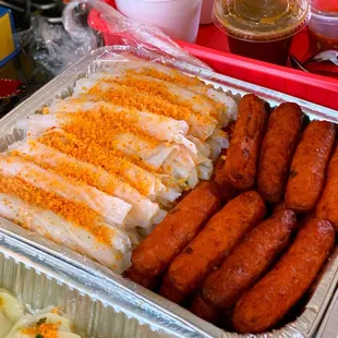 a variety of foods