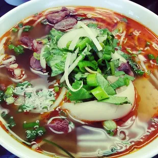 $6 Bun Bo Hue, the portion is big.