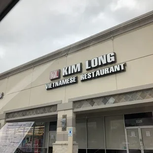 the front of the restaurant