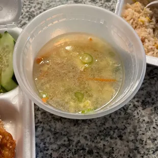 Egg drop soup?