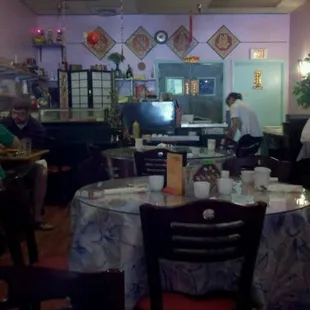 interior, sushi and sashimi