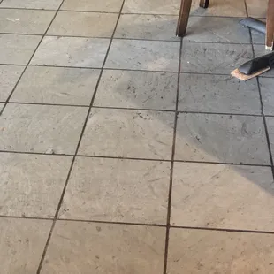 They never mopped the floor!