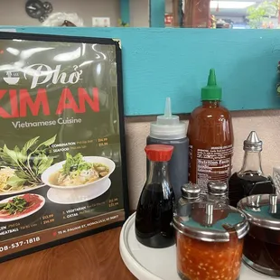 All the perfect condiments, and a shiny new menu!