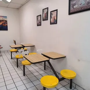 the interior of the restaurant