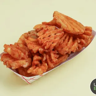 a close up of the food