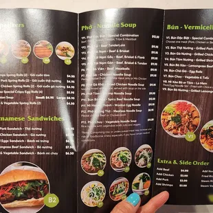 menu, burgers