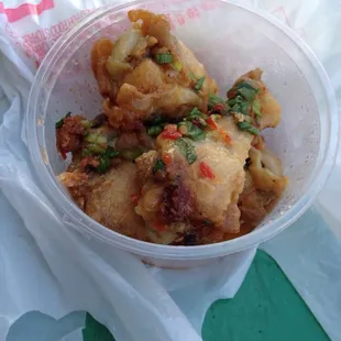 Sweet chile chicken wings