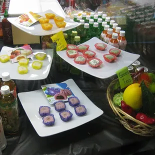 a variety of food items