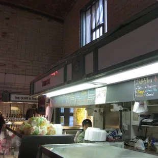 the interior of a restaurant