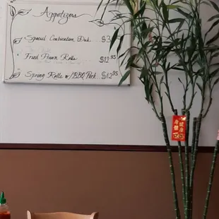 Appetizers Board Menu April 2024