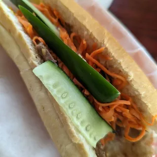 Beef bahn mi