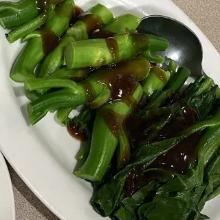 Steamed Chinese broccoli with Oyster Sauce