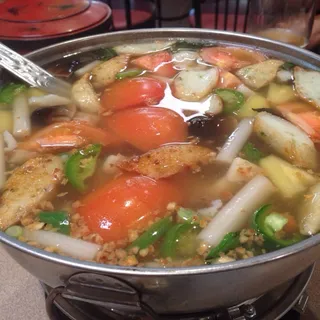 Hot and Sour Seafood Soup