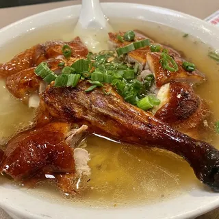 Roast Duck Egg Noodle Soup