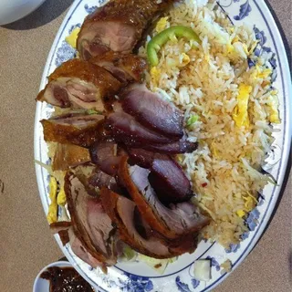 BBQ Pork, Roast Duck and Soy Sauce Chicken