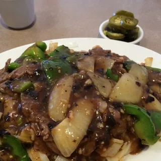Beef Chow Fun with Black Bean Sauce