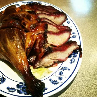 Roast Duck and BBQ Pork Over Rice