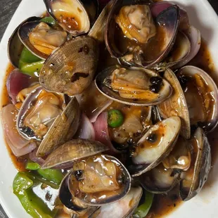 Clams black bean sauce
