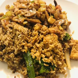 Kung pao chicken with fried rice