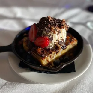 Chocolate Bread Pudding for two (Unreal. To die for.)