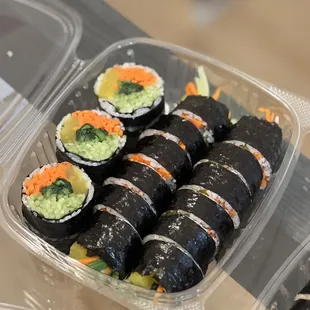9. Vegetable Kimbap