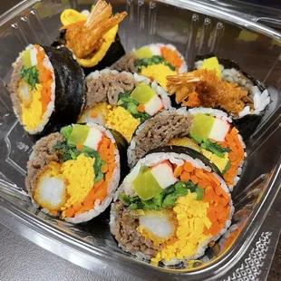 Paradise kimbap missing one piece bc I ate it already oopsie hehe