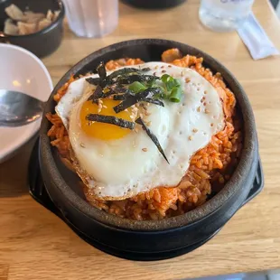 Kimchi Fried Rice with Cheese()