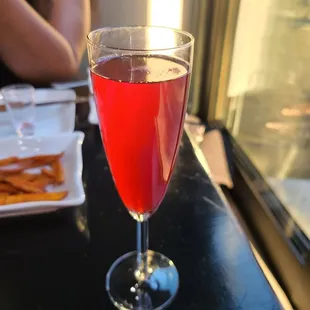 Chicha Morada Mimosa....new to the menu...very sweet, but also very good. #Approved #Recommendation