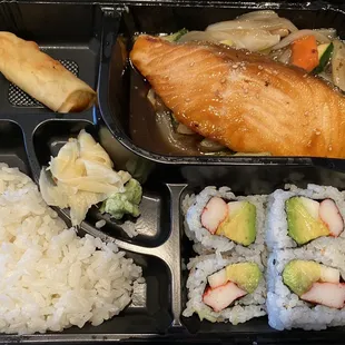Salmon Teriyaki Lunch Box