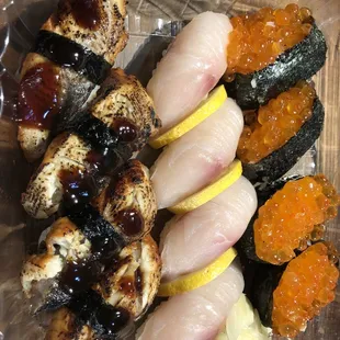 Unagi, Hamachi, Ikura