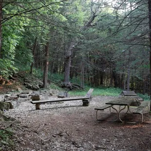 The "Grotto" which is a rentable fire-pit area for groups!