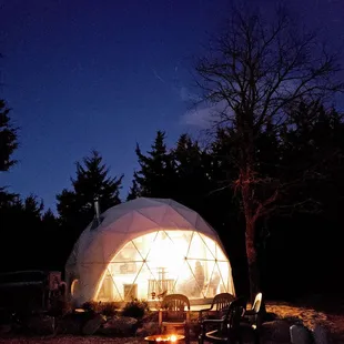The dream queen glamping dome was perfect!
