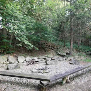 The "Grotto" firepit area.