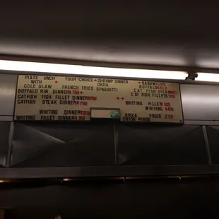 Kimble's Fish Market restaurant menu