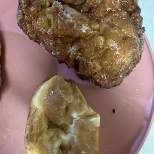 Full order revealed. Smushed maple donut from the drive.