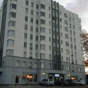 the exterior of the building