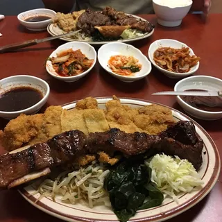 Mini Kalbi an Chicken Katsu