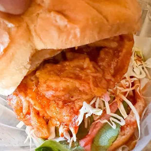 Fried chicken sandwich