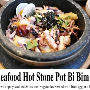 Seafood Hot Stone Pot Bi Bim Bap
