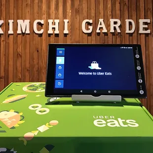 Delivery with Uber Eats.