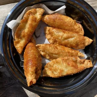 (NEW) CHICKEN Korean "Mandu" DUMPLINGS (6) - (option to fry or steam). SO GOOD